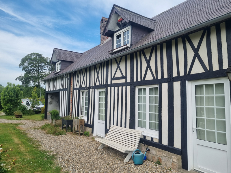 Rénovation de façade réalisée à Veules-les-Roses